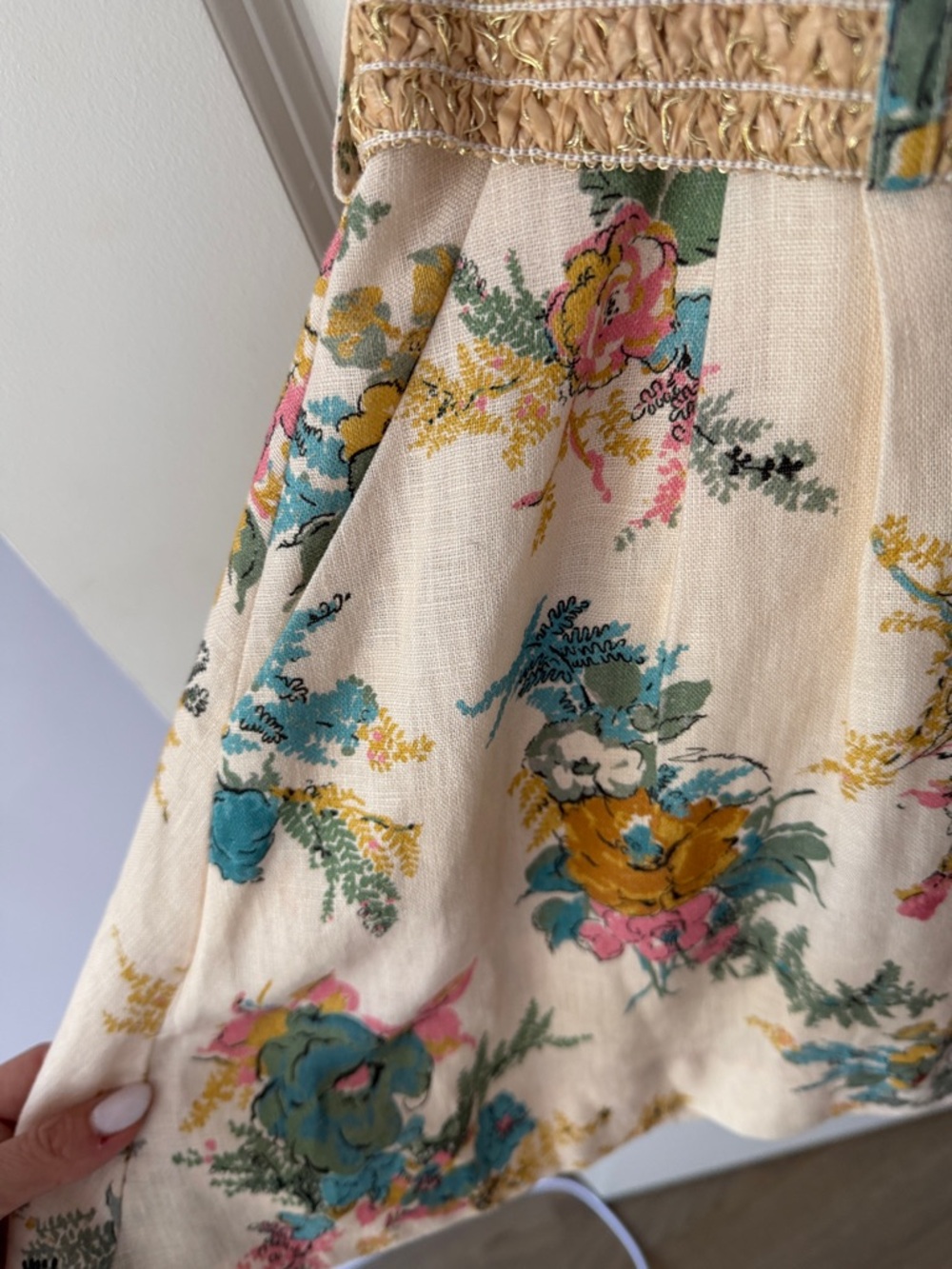 Zimmermann Cream Floral Halter Playsuit - Picture 4 of 10